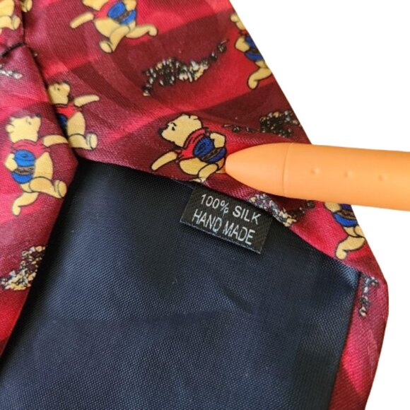 Gold City 100% Silk Handmade Ties (2)– Winnie the Pooh & Cartoon Lions - Picture 6 of 6